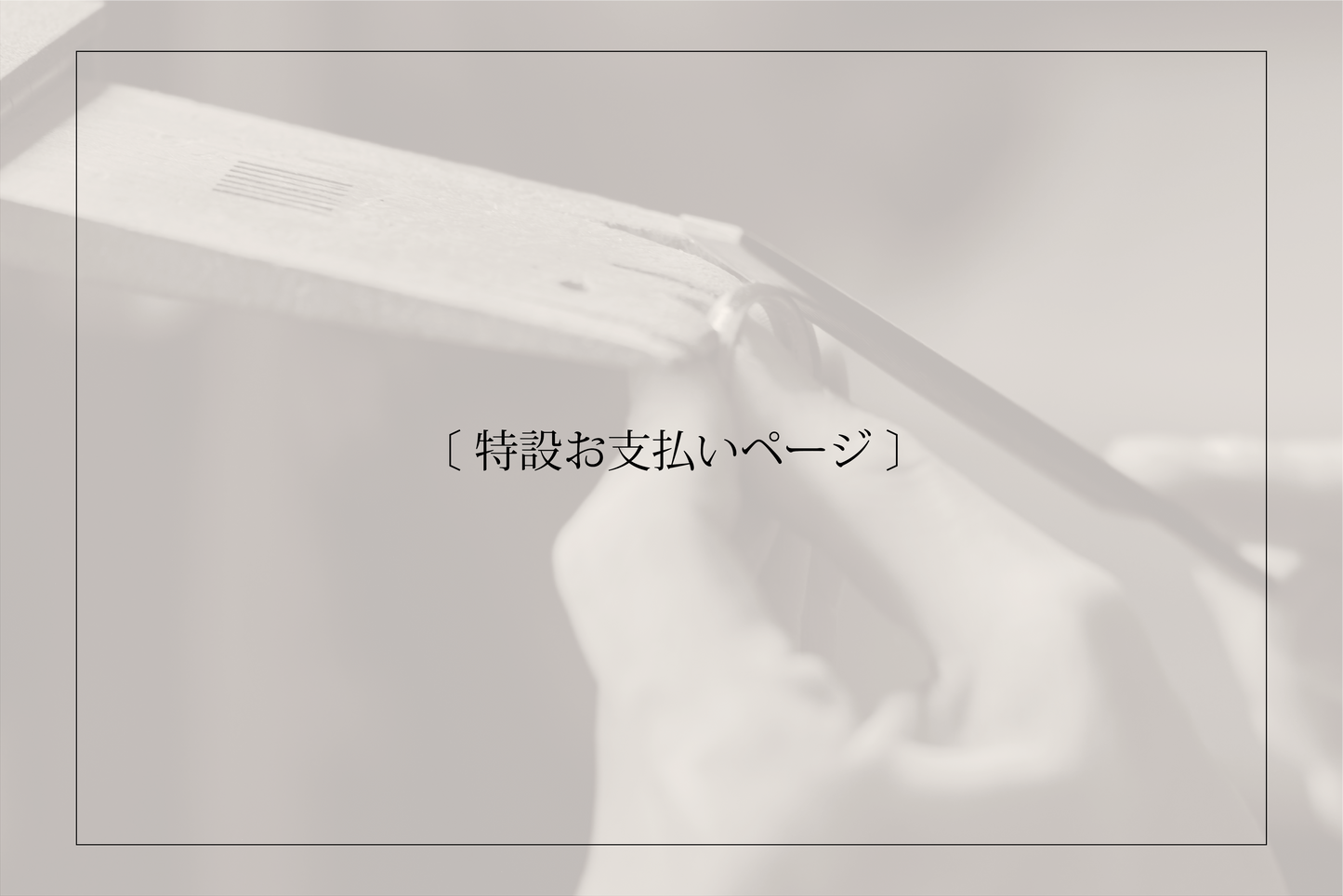 〔特設お支払いページ〕