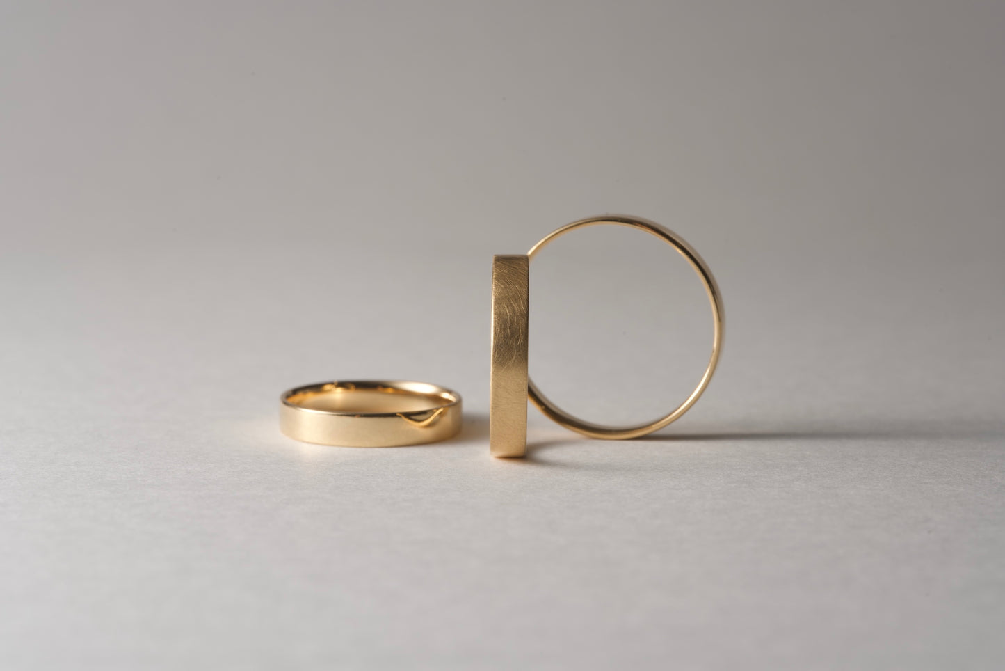 18K gold plate ring / 4.2mm