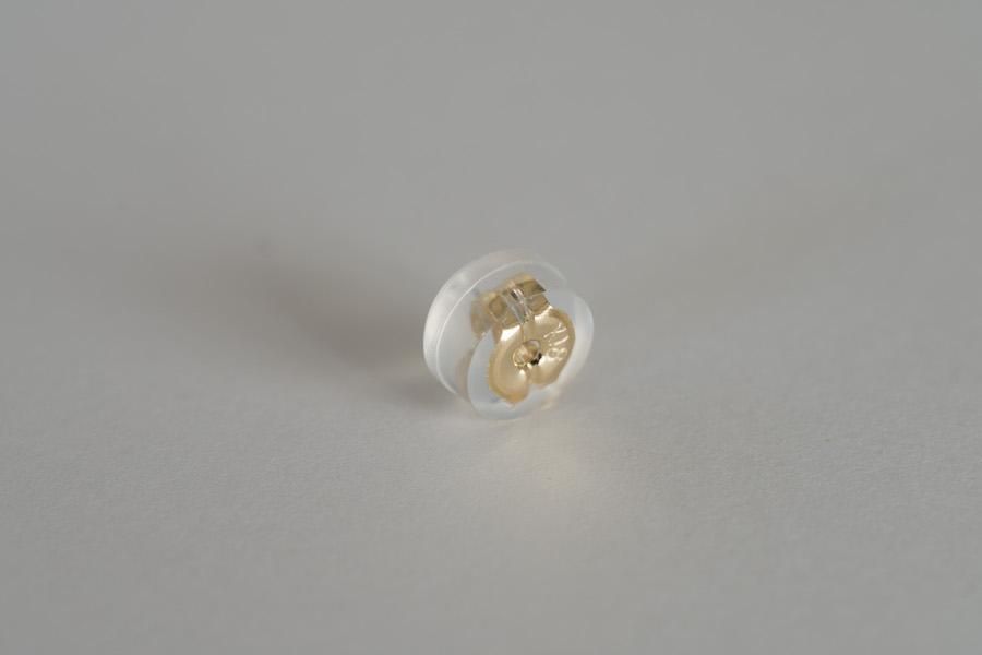 18K gold post backing / 1 piece