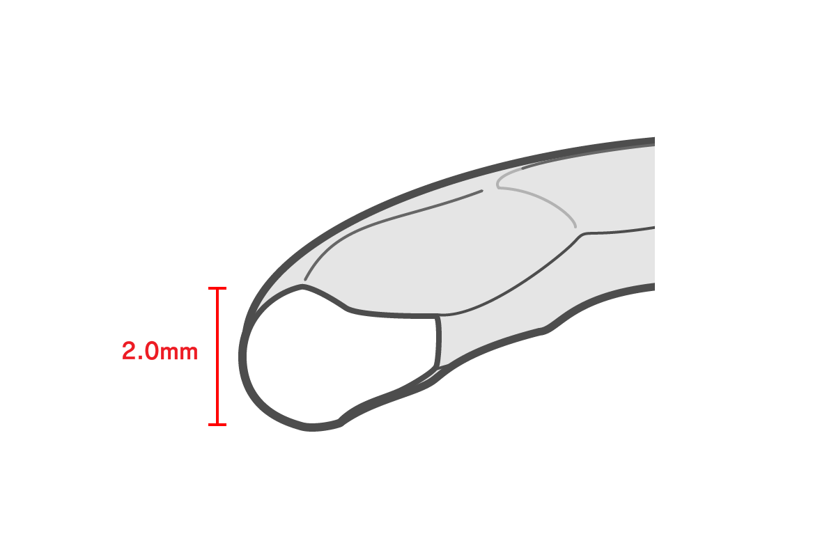 Wavy silver ring / 1.8mm