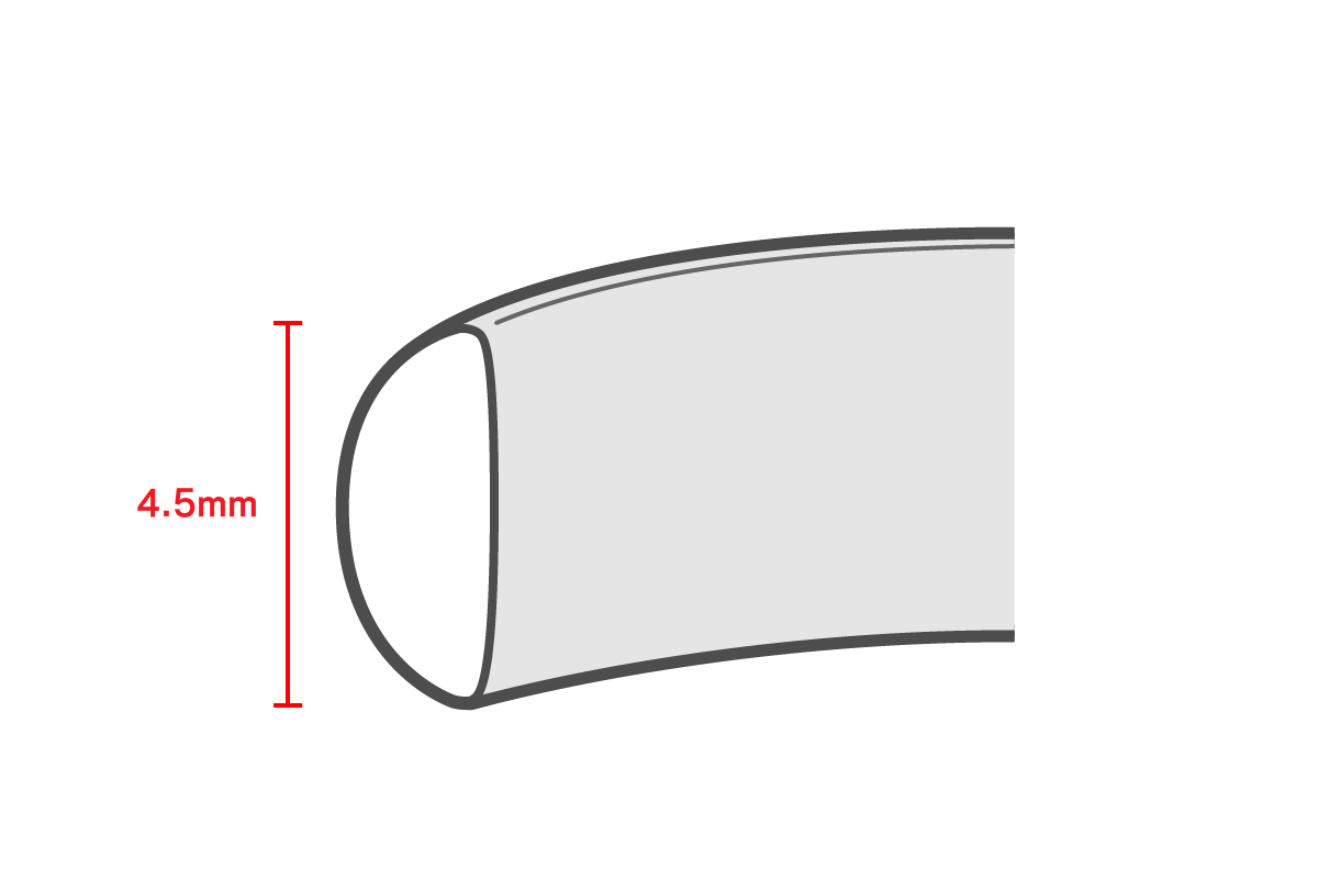 銀の丸い指輪 / 4.5mm