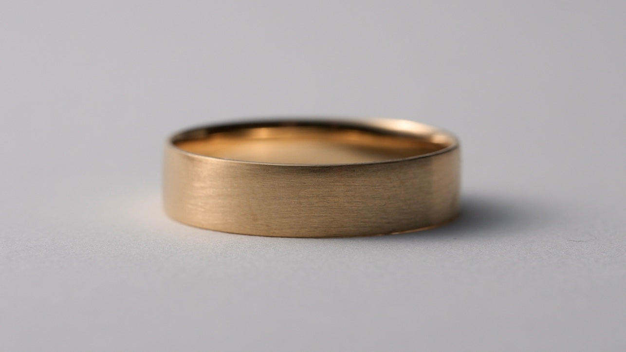 18K gold plate ring / 4.2mm
