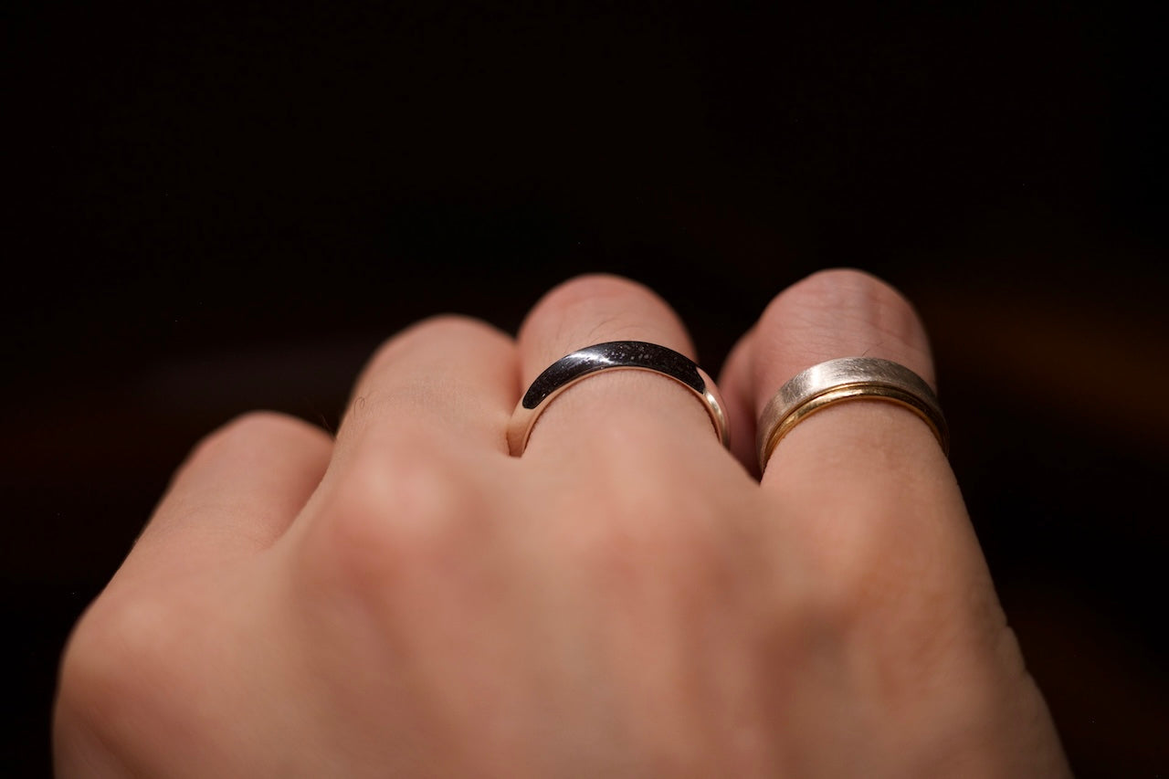 Silver round ring / 4.5mm