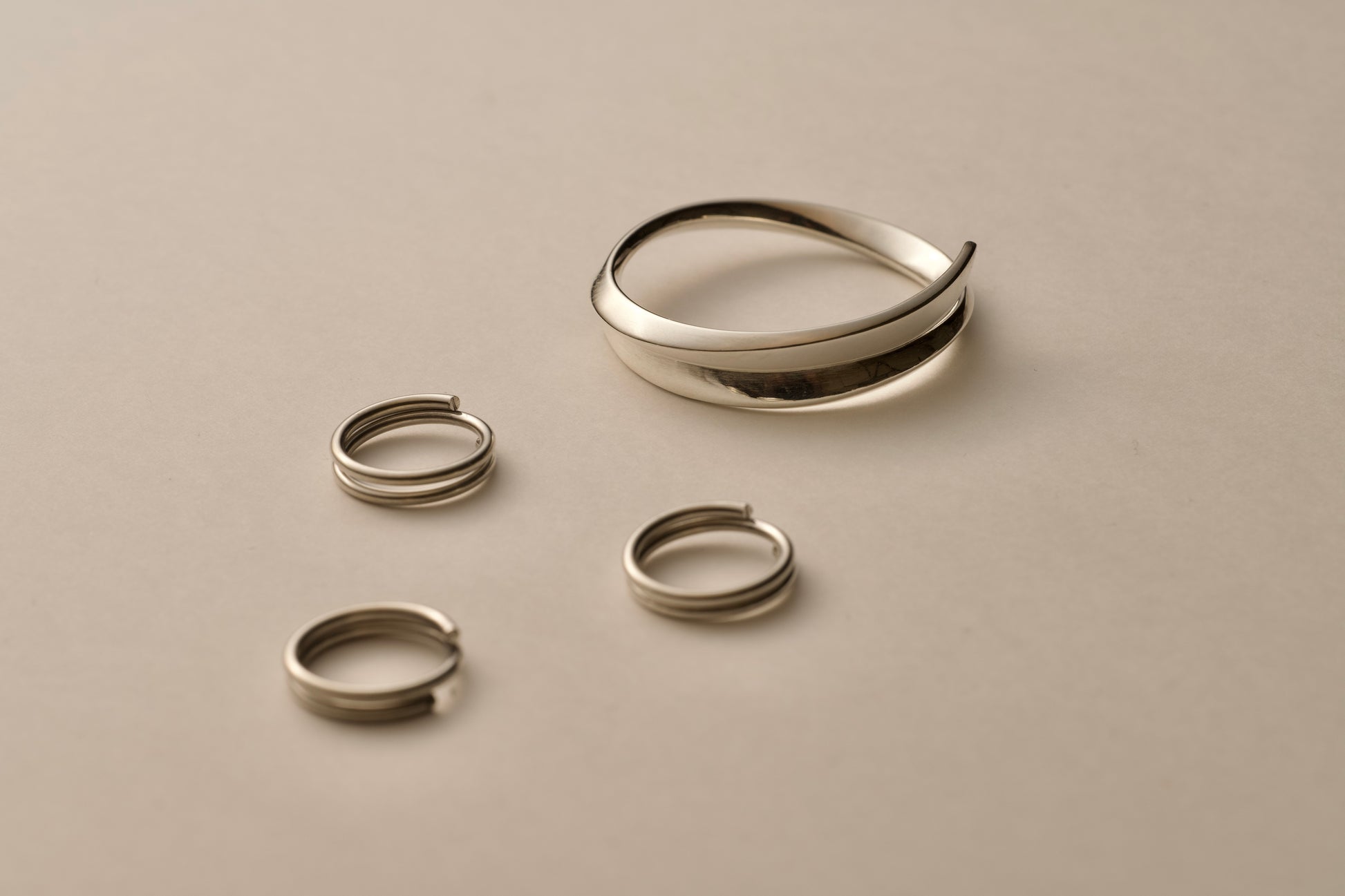 〔004〕Silver Key Loop 本体と専用二重カン