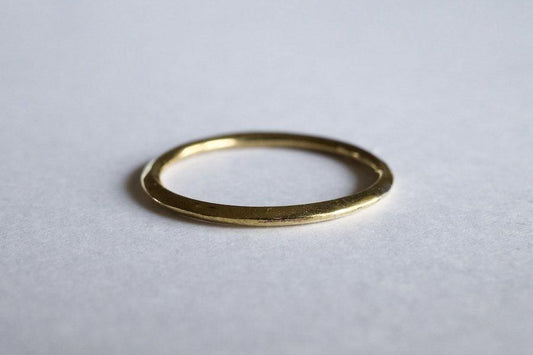 真鍮の角張った指輪 / 1.5mm