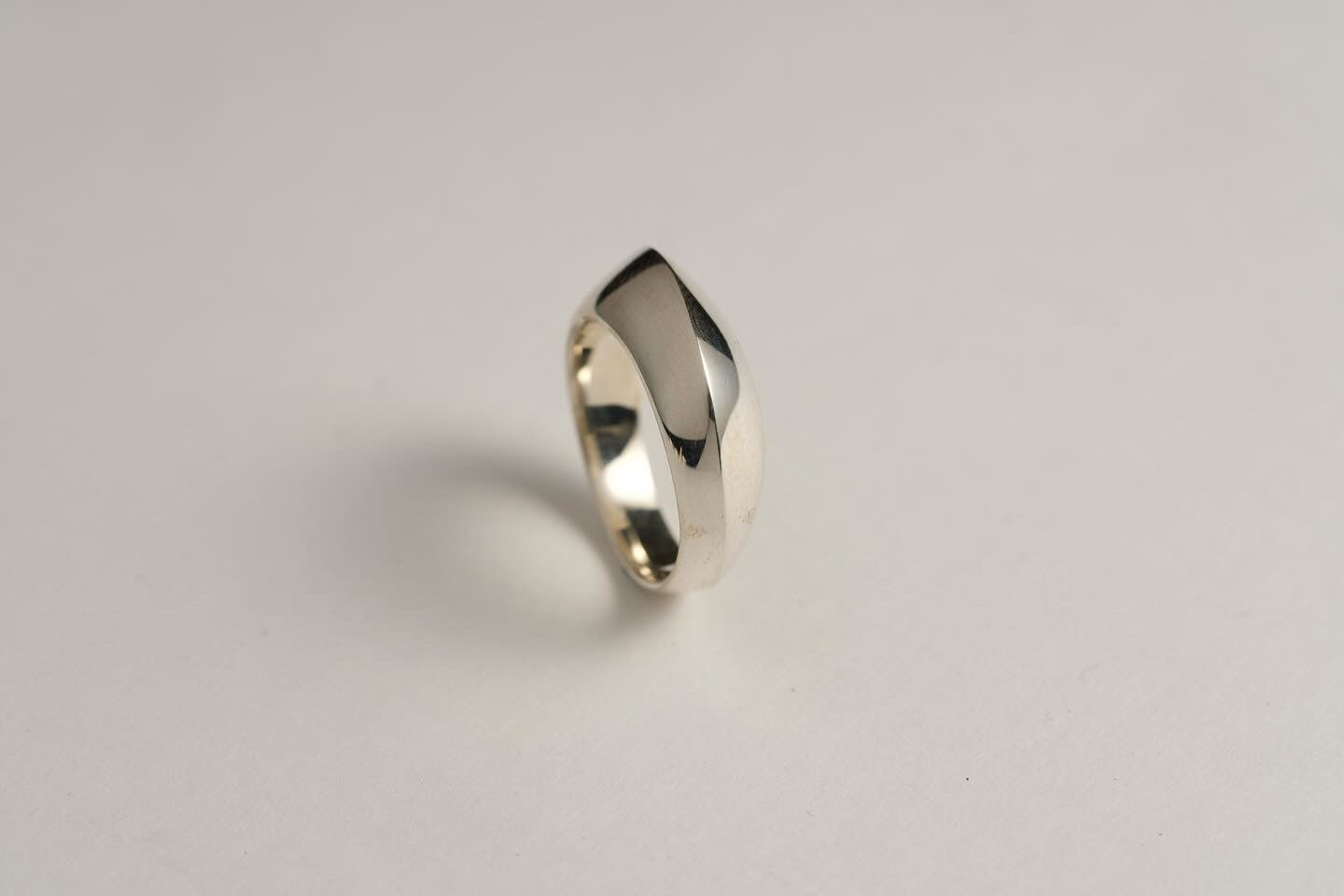 〔001〕Silver Edge Ring