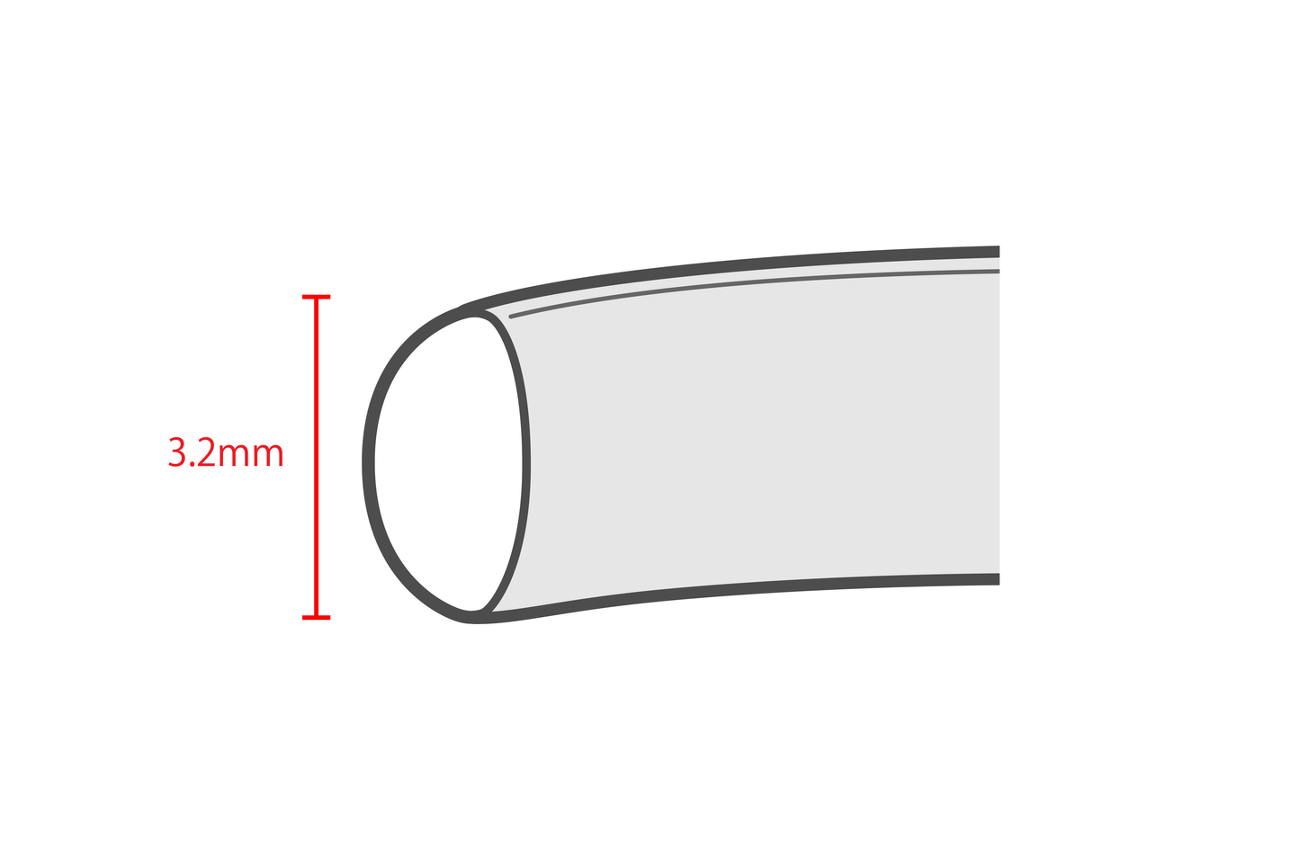 K18 Classic Oval Ring / 3.2mm