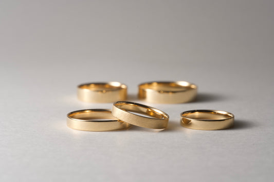 【new】18金の板の指輪  / 3.0mm