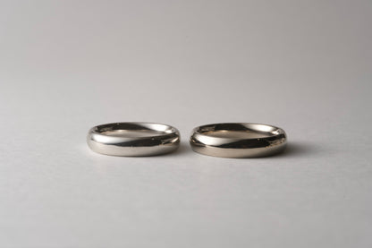 Platinum Classic Oval Ring / 2.0ｍｍ～5.0ｍｍ