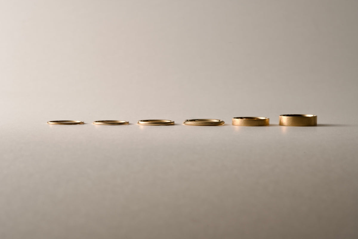 18金の華奢な指輪 / 1.0mm