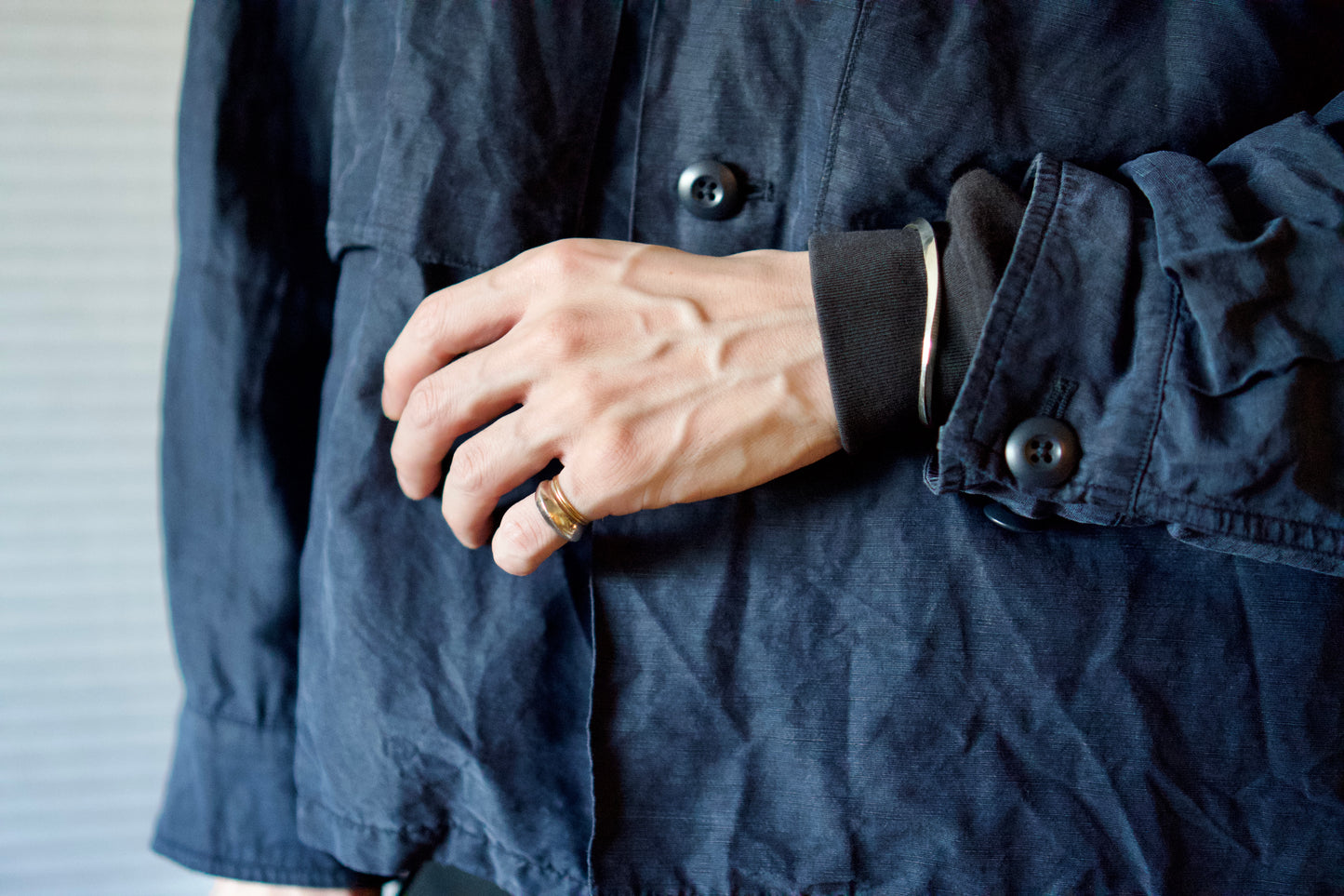 〔003〕Silver Edge Bangle