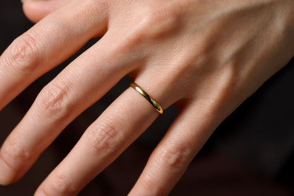 K18 Classic Oval Ring / 2.0mm