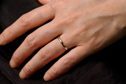 K18 Classic Oval Ring / 2.0mm