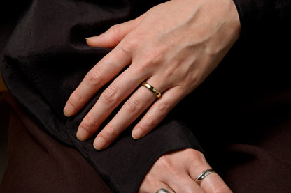 K18 Classic Oval Ring / 3.8mm