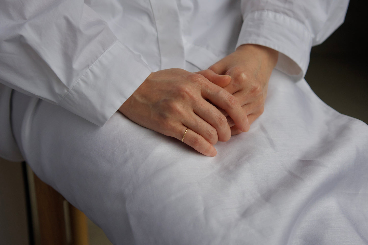 18金の華奢な指輪  / 1.0mm