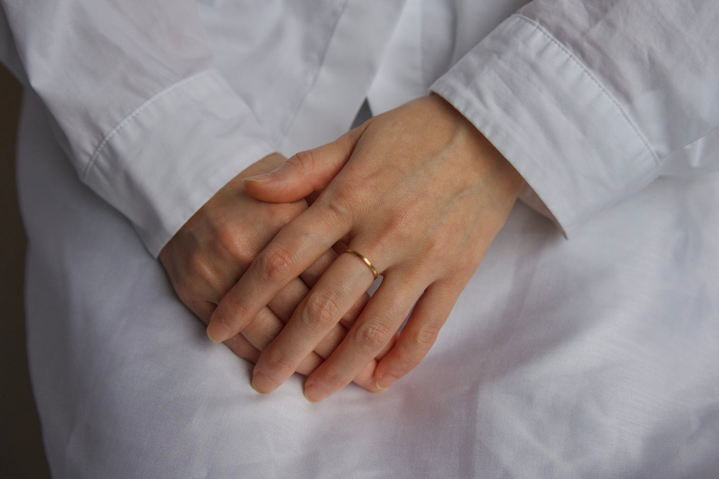 18金の華奢な指輪  / 1.5mm