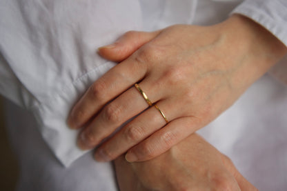 K18 Classic Oval Ring / 2.0mm