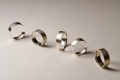 銀の四角い指輪 / 7.0mm