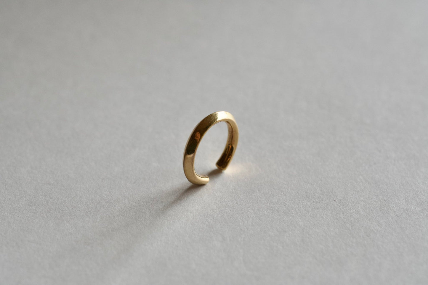 Angular 18k gold ear cuff