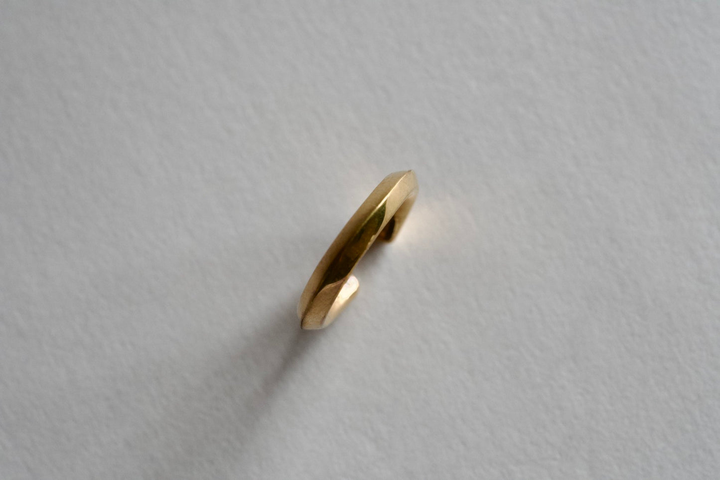 Angular 18k gold ear cuff