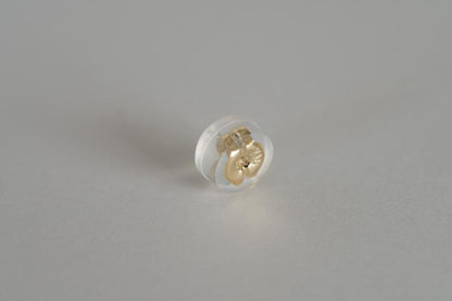 18K gold post backing / 1 piece