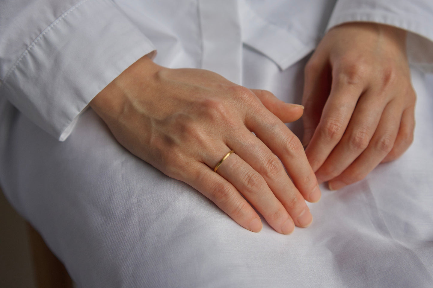 18金の華奢な指輪  / 1.5mm