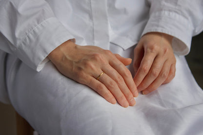 18金の華奢な指輪  / 1.5mm