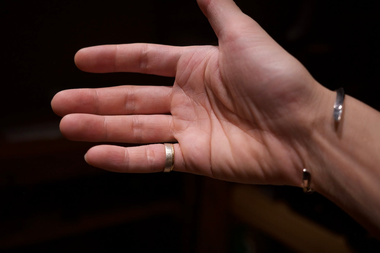 銀の四角い指輪 / 4.0mm