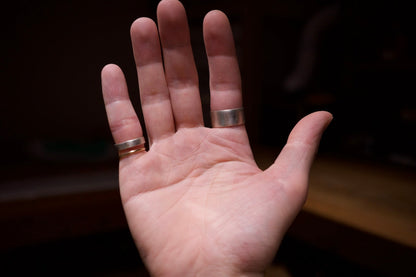 銀の四角い指輪 / 4.0mm