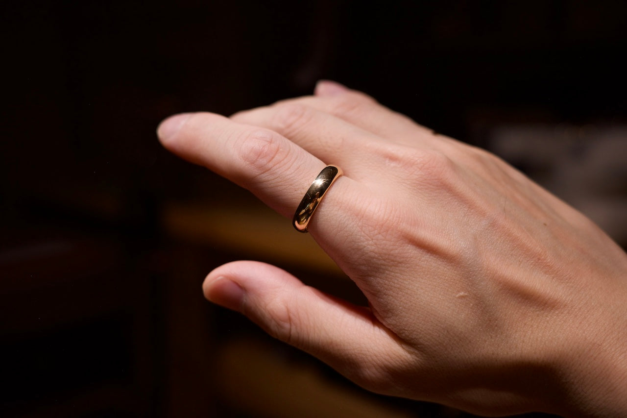 K18 Classic Ovel Ring / 5.0mm