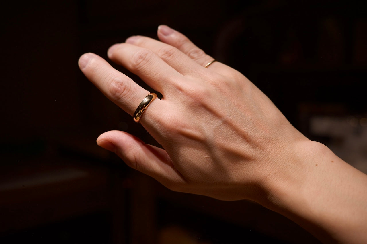 K18 Classic Ovel Ring / 5.0mm