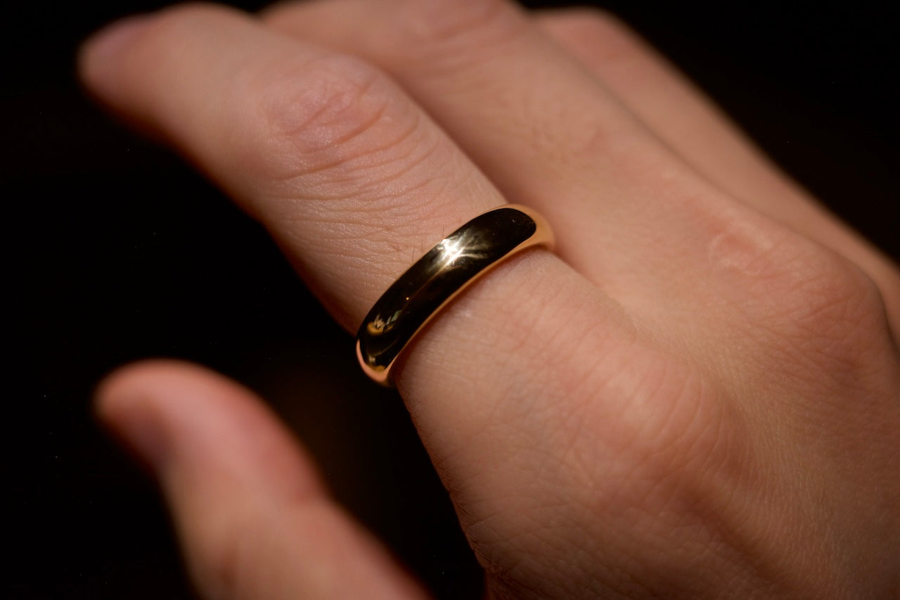 K18 Classic Ovel Ring / 5.0mm