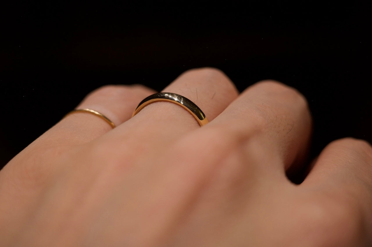 K18 Classic Oval Ring / 3.2mm