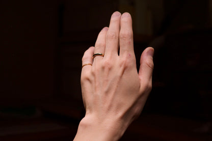 K18 Classic Oval Ring / 3.8mm