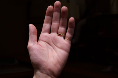 K18 Classic Oval Ring / 3.8mm