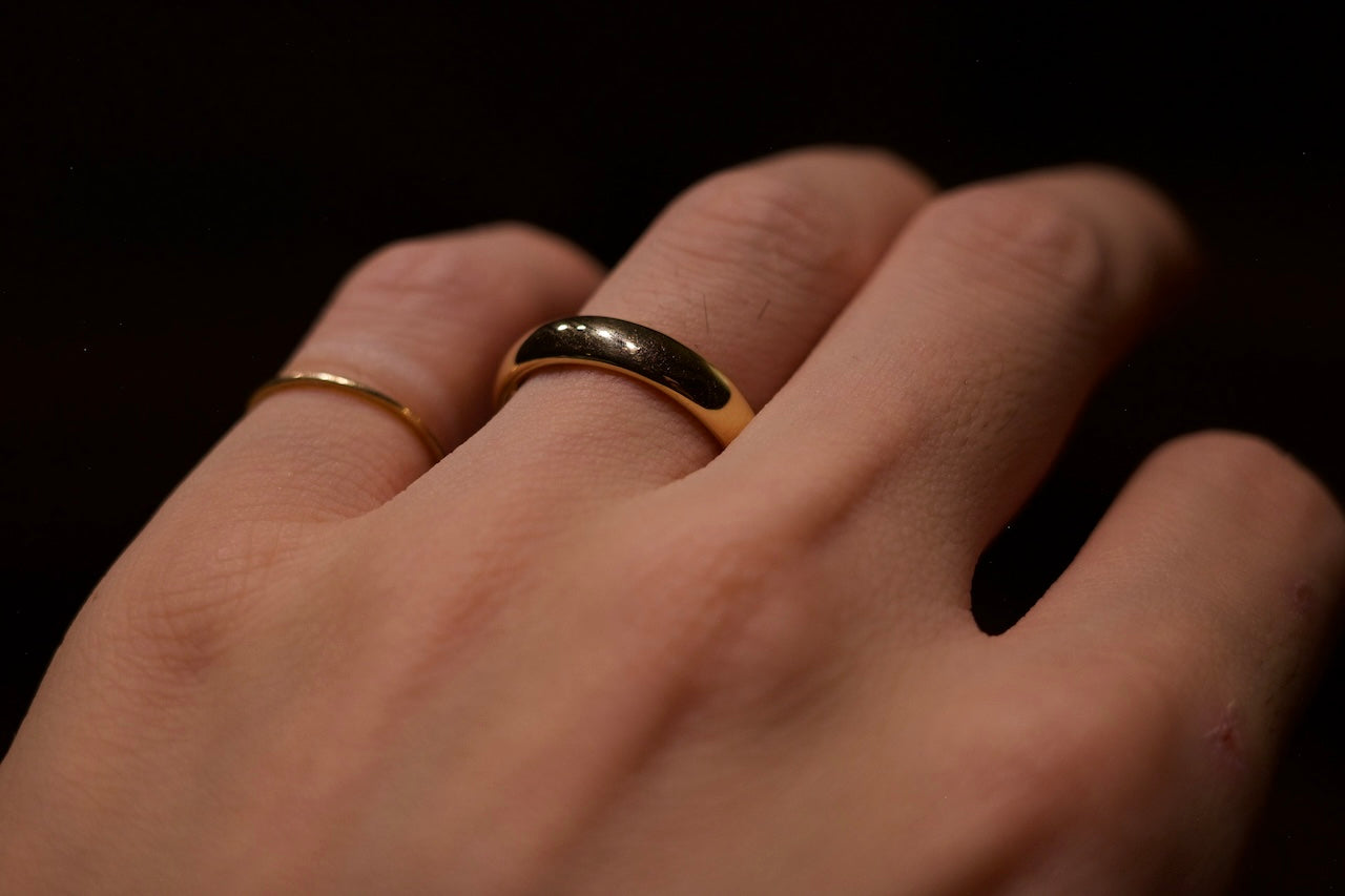 K18 Classic Oval Ring / 4.4mm