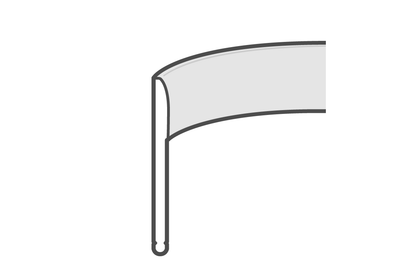Silver ring earrings / one