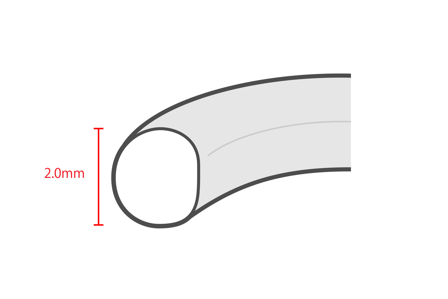 Silver round ring / 2.0mm
