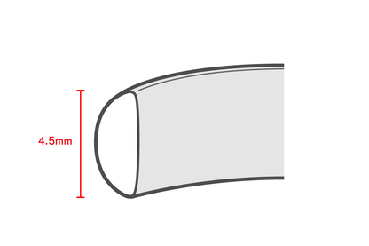 Silver round ring / 4.5mm