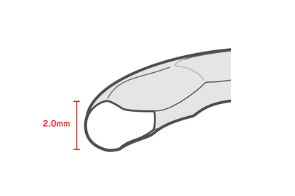 波打った銀の指輪 / 1.8mm