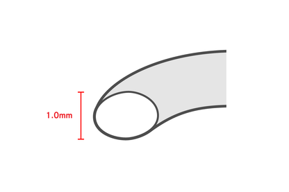 銀の華奢な指輪 / 1.0mm
