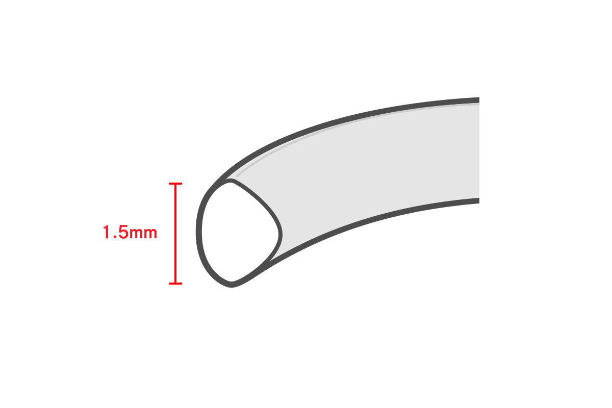 18金の華奢な指輪  / 1.5mm