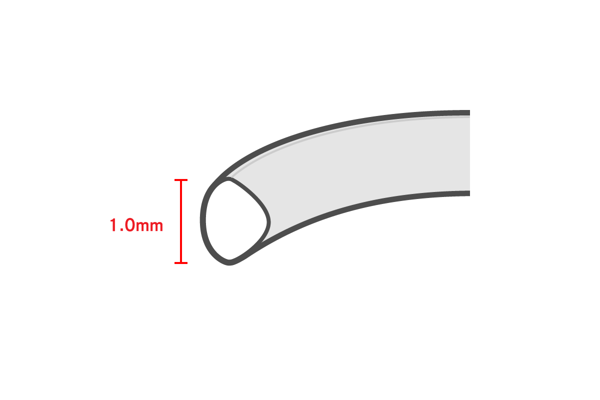 18金の華奢な指輪  / 1.0mm