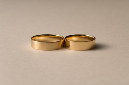 18K gold plate ring / 4.2mm