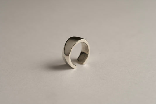 [002] Silver Edge Ear Cuff