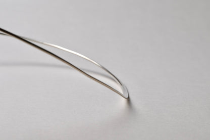 [New] Silver Flat Choker