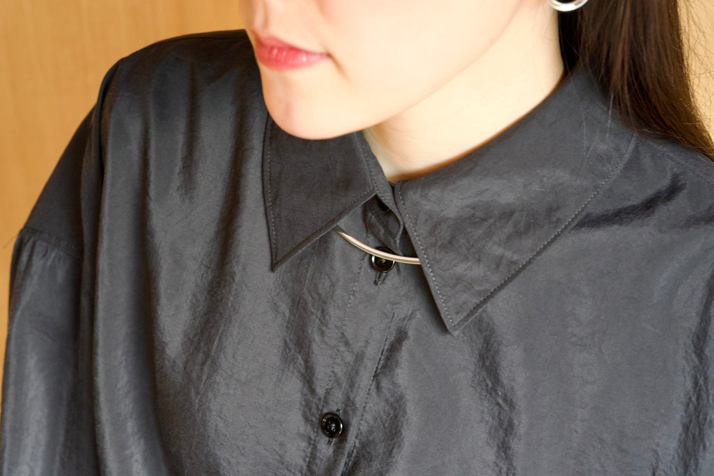 [New] Silver Flat Choker