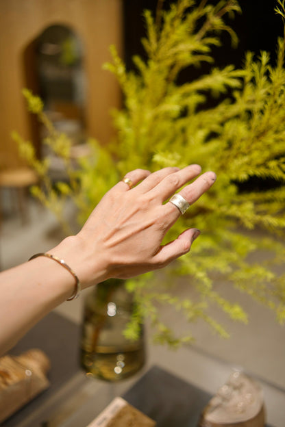 Large silver ring / 12.0mm