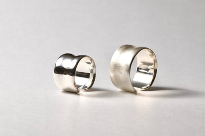 Large silver ring / 12.0mm