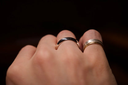 Silver round ring / 4.5mm